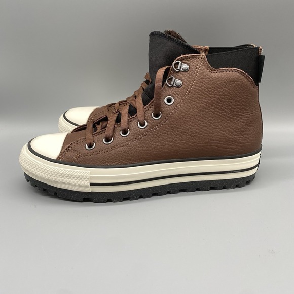 Converse Mens 9 Brown Chuck Taylor All Star City Trek Leather Waterproof Boot - Picture 4 of 15